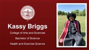 Kassy Briggs - College of Arts and Sciences - Bachelor of Science - Health and Exercise Science