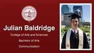 Julian Baldridge - College of Arts and Sciences - Bachelor of Arts - Communication