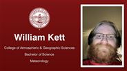 William Kett - College of Atmospheric & Geographic Sciences - Bachelor of Science - Meteorology