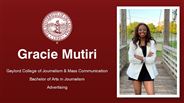 Gracie Mutiri - Gaylord College of Journalism & Mass Communication - Bachelor of Arts in Journalism - Advertising