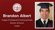 Brandon Albert - College of Professional & Continuing Studies - Bachelor of Science - Aviation