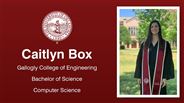 Caitlyn Box - Gallogly College of Engineering - Bachelor of Science - Computer Science