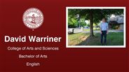 David Warriner - College of Arts and Sciences - Bachelor of Arts - English