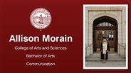 Allison Morain - College of Arts and Sciences - Bachelor of Arts - Communication