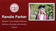 Randie Parker - Michael F. Price College of Business - Bachelor of Business Administration - Finance