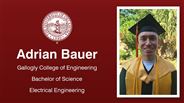 Adrian Bauer - Gallogly College of Engineering - Bachelor of Science - Electrical Engineering