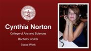 Cynthia Norton - College of Arts and Sciences - Bachelor of Arts - Social Work