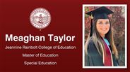 Meaghan Taylor - Jeannine Rainbolt College of Education - Master of Education - Special Education