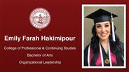Emily Farah Hakimipour - College of Professional & Continuing Studies - Bachelor of Arts - Organizational Leadership