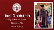 Joel Goldstein - College of Arts and Sciences - Bachelor of Arts - Political Science