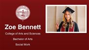 Zoe Bennett - College of Arts and Sciences - Bachelor of Arts - Social Work