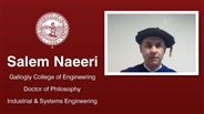 Salem Naeeri - Gallogly College of Engineering - Doctor of Philosophy - Industrial & Systems Engineering