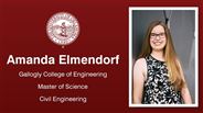 Amanda Elmendorf - Gallogly College of Engineering - Master of Science - Civil Engineering