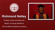 Richmond Nettey - College of Arts and Sciences - Master of Human Relations - Clinical Mental Health Counseling