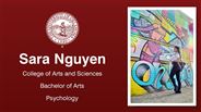 Sara Nguyen - College of Arts and Sciences - Bachelor of Arts - Psychology