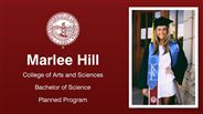 Marlee Hill - College of Arts and Sciences - Bachelor of Science - Planned Program