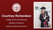 Courtney Richardson - College of Arts and Sciences - Bachelor of Science - Health and Exercise Science