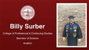 Billy Surber - College of Professional & Continuing Studies - Bachelor of Science - Aviation