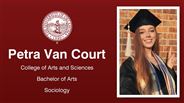 Petra Van Court - College of Arts and Sciences - Bachelor of Arts - Sociology
