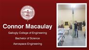 Connor Macaulay - Gallogly College of Engineering - Bachelor of Science - Aerospace Engineering