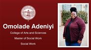 Omolade Adeniyi - College of Arts and Sciences - Master of Social Work - Social Work