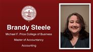 Brandy Steele - Michael F. Price College of Business - Master of Accountancy - Accounting