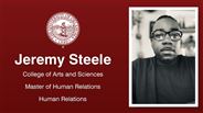 Jeremy Steele - College of Arts and Sciences - Master of Human Relations - Human Relations