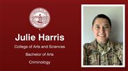 Julie Harris - College of Arts and Sciences - Bachelor of Arts - Criminology