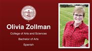Olivia Zollman - College of Arts and Sciences - Bachelor of Arts - Spanish