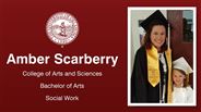 Amber Scarberry - College of Arts and Sciences - Bachelor of Arts - Social Work