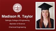 Madison R. Taylor - Gallogly College of Engineering - Bachelor of Science - Chemical Engineering