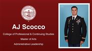 AJ Scocco - College of Professional & Continuing Studies - Master of Arts - Administrative Leadership