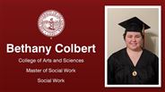 Bethany Colbert - College of Arts and Sciences - Master of Social Work - Social Work