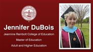 Jennifer DuBois - Jeannine Rainbolt College of Education - Master of Education - Adult and Higher Education