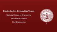 Braulio Andres Covarrubias Vargas - Gallogly College of Engineering - Bachelor of Science - Civil Engineering