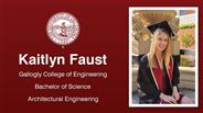 Kaitlyn Faust - Gallogly College of Engineering - Bachelor of Science - Architectural Engineering