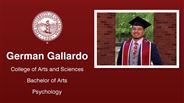 German Gallardo - College of Arts and Sciences - Bachelor of Arts - Psychology