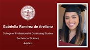 Gabriella Ramirez de Arellano - College of Professional & Continuing Studies - Bachelor of Science - Aviation