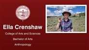 Ella Crenshaw - College of Arts and Sciences - Bachelor of Arts - Anthropology