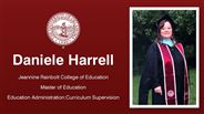 Daniele Harrell - Daniele Harrell - Jeannine Rainbolt College of Education - Master of Education - Education Administration:Curriculum Supervision