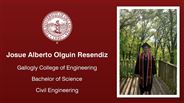 Josue Alberto Olguin Resendiz - Gallogly College of Engineering - Bachelor of Science - Civil Engineering