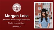 Morgan Losa - Michael F. Price College of Business - Master of Accountancy - Accounting