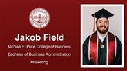 Jakob Field - Michael F. Price College of Business - Bachelor of Business Administration - Marketing