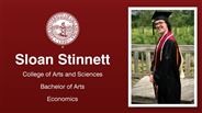Sloan Stinnett - College of Arts and Sciences - Bachelor of Arts - Economics