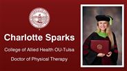 Charlotte Sparks - College of Allied Health OU-Tulsa - Doctor of Physical Therapy