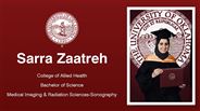 Sarra Zaatreh - College of Allied Health - Bachelor of Science - Medical Imaging & Radiation Sciences-Sonography
