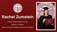 Rachel Zumstein - College of Allied Health OU-Tulsa - Bachelor of Science - Medical Imaging & Radiation Sciences-Sonography