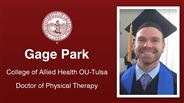 Gage Park - College of Allied Health OU-Tulsa - Doctor of Physical Therapy