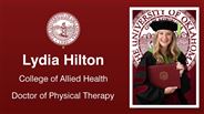 Lydia Hilton - College of Allied Health - Doctor of Physical Therapy