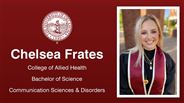 Chelsea Frates - College of Allied Health - Bachelor of Science - Communication Sciences & Disorders